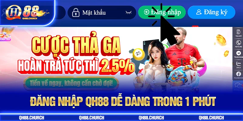 đăng nhập qh88 dễ dàng